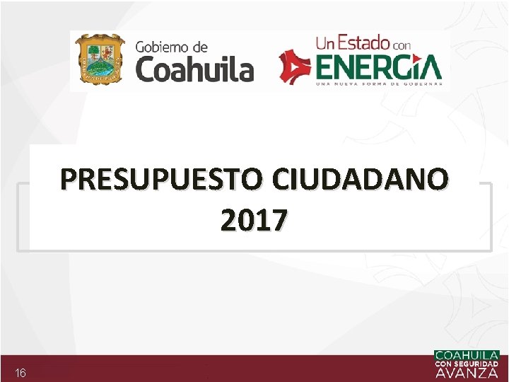 PRESUPUESTO CIUDADANO 2017 16 