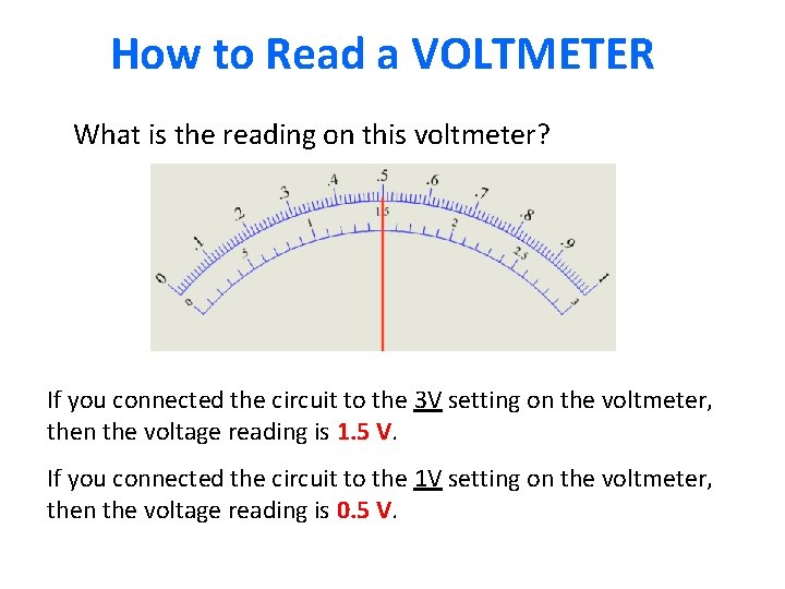 How to Read a VOLTMETER What is the reading on this voltmeter? If you