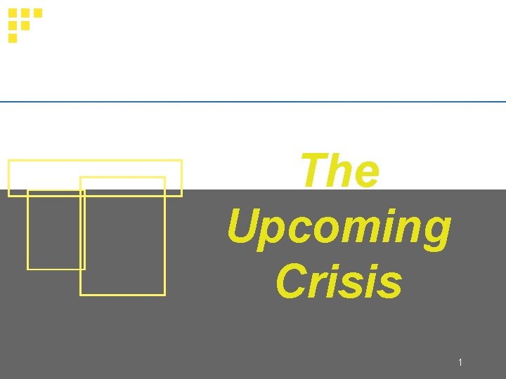 Electric Deregulation The Upcoming Crisis 1 