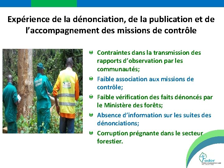 Expérience de la dénonciation, de la publication et de l’accompagnement des missions de contrôle