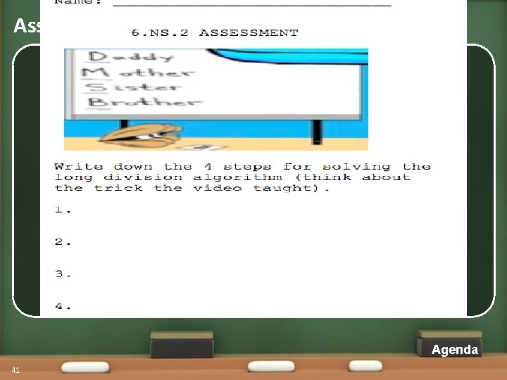 Assessment Agenda 41 Assessment Agenda 41