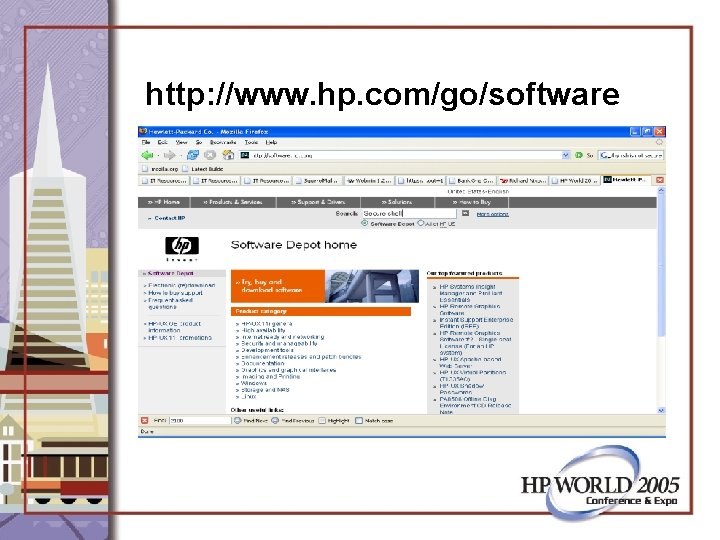 http: //www. hp. com/go/software 