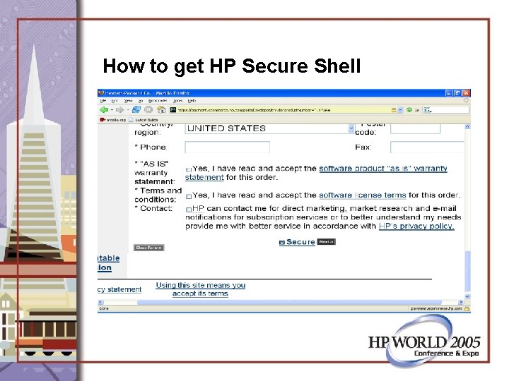 How to get HP Secure Shell 