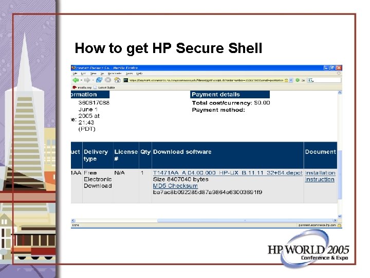 How to get HP Secure Shell 