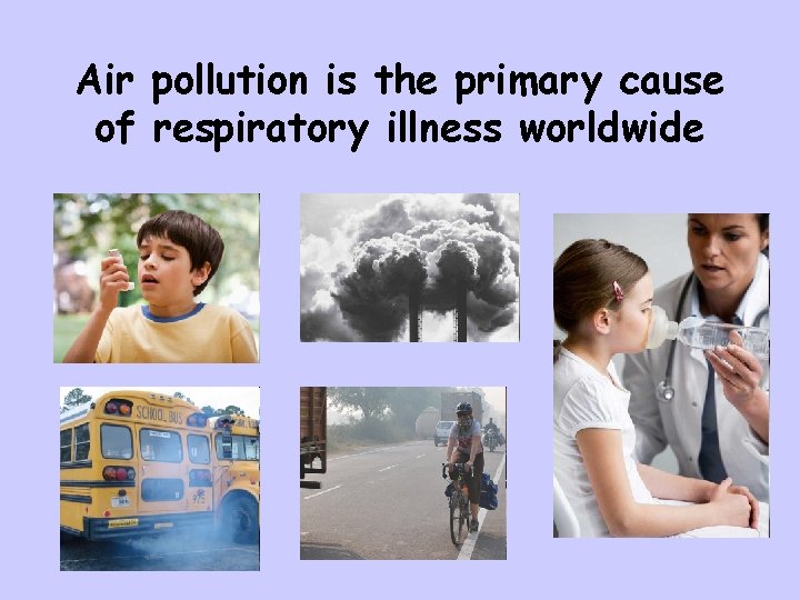 Air pollution is the primary cause of respiratory illness worldwide 