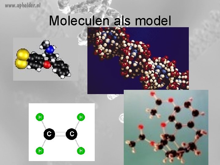 Moleculen als model 