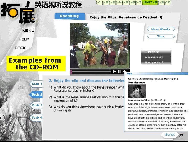 Examples from the CD-ROM 27 