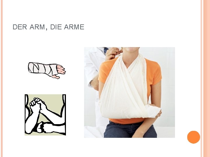 DER ARM, DIE ARME 