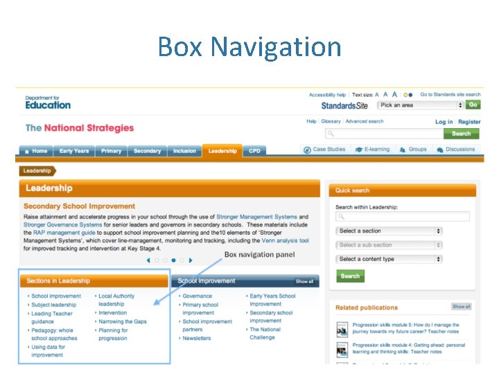Box Navigation 
