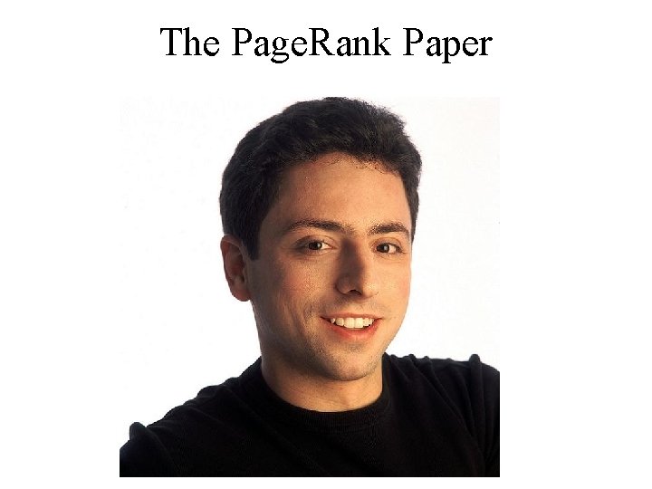 The Page. Rank Paper 