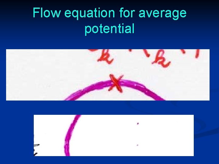 Flow equation for average potential 