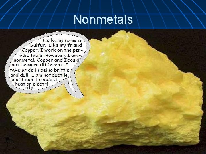 Nonmetals 