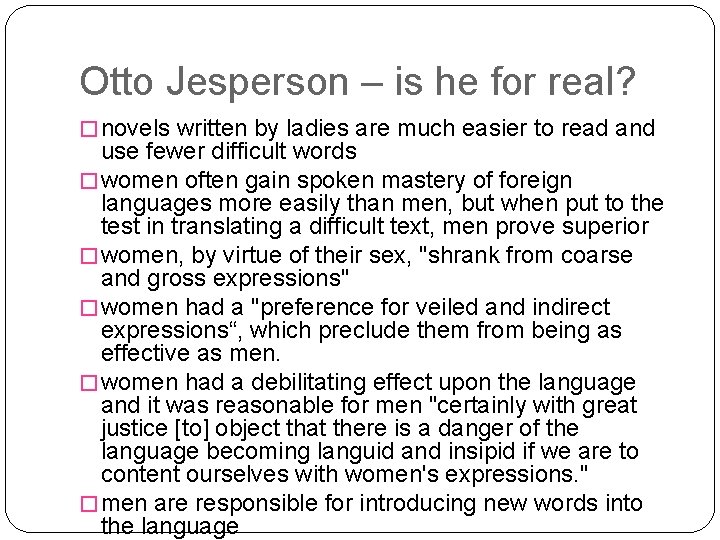 Otto Jesperson – is he for real? � novels written by ladies are much Otto Jesperson – is he for real? � novels written by ladies are much
