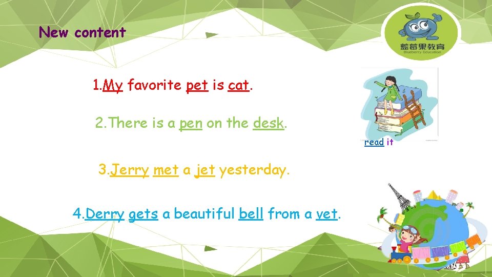 New content 1. My favorite pet is cat. 2. There is a pen on