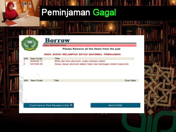 Peminjaman Gagal Peminjaman Gagal