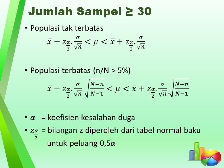 Jumlah Sampel ≥ 30 • 