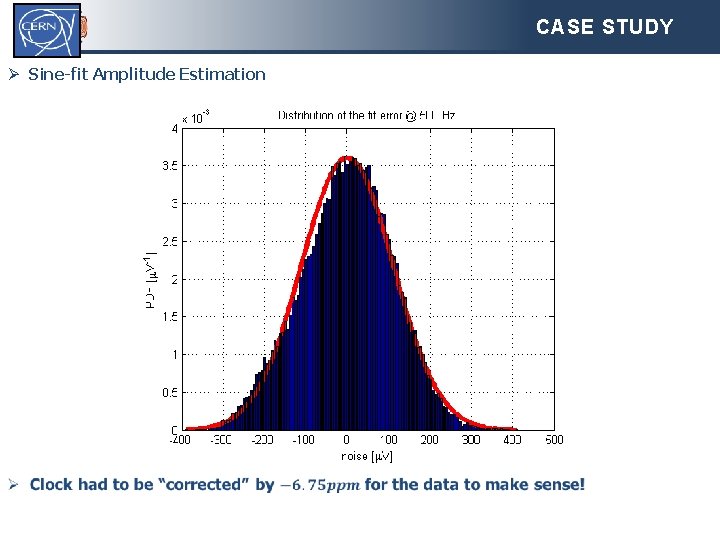 CASE STUDY Ø Sine-fit Amplitude Estimation 