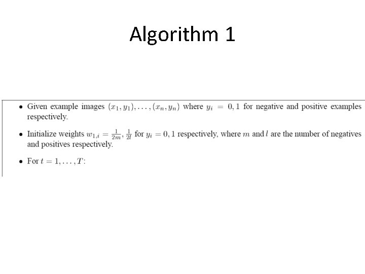 Algorithm 1 