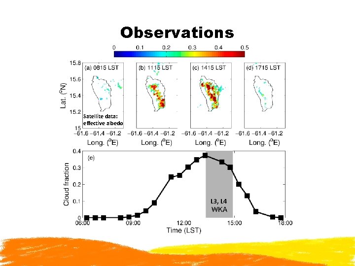 Observations Satellite data: effective albedo L 3, L 4 