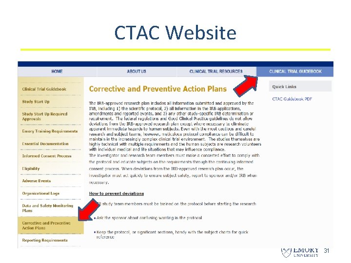 CTAC Website 31 