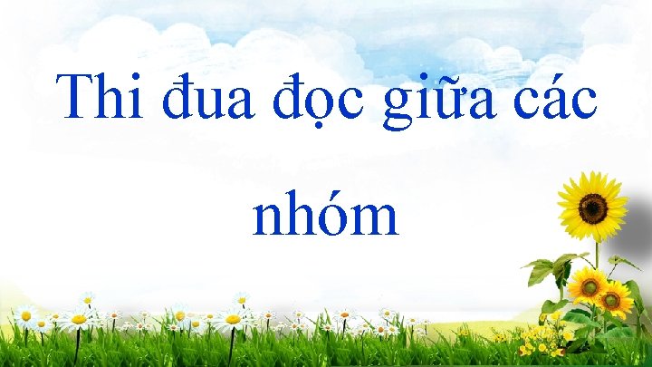 Thi đua đọc giữa các nhóm 