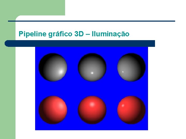 Pipeline gráfico 3 D – Iluminação 