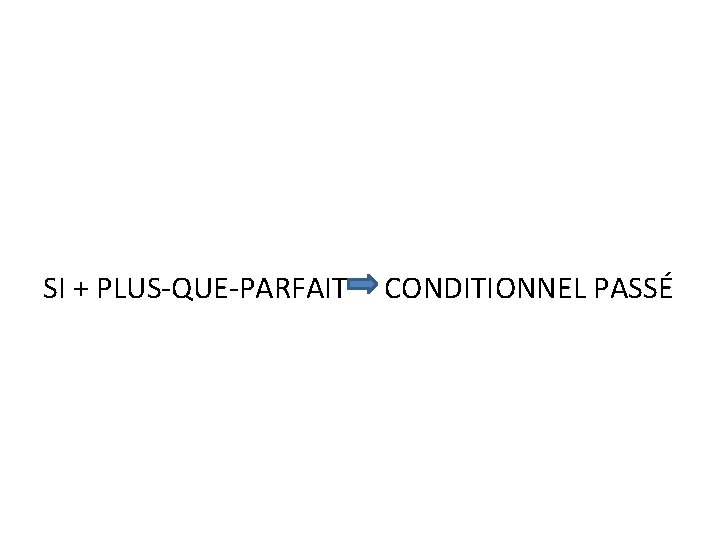 SI + PLUS-QUE-PARFAIT CONDITIONNEL PASSÉ 