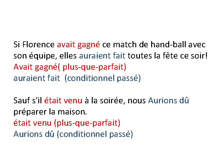 Si Florence avait gagné ce match de hand-ball avec son équipe, elles auraient fait