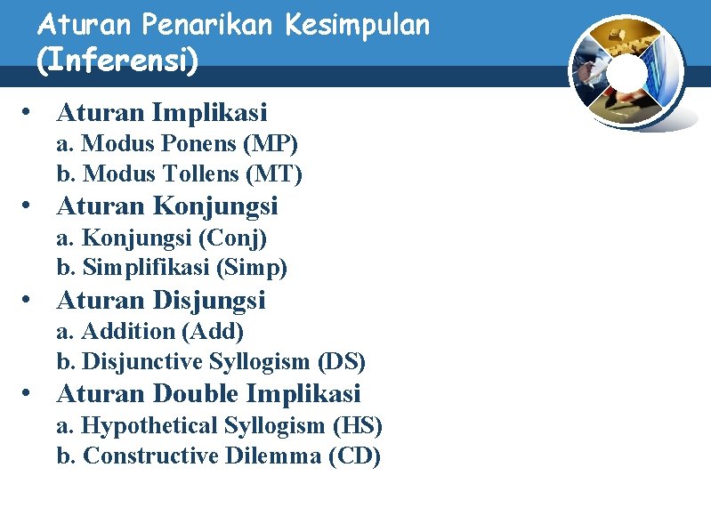 Pembuktian Langsung Dan Skema Penarikan Kesimpulan LOGO Oleh