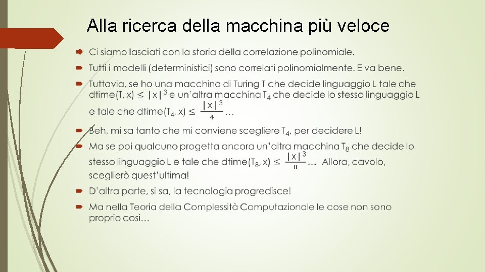 Alla ricerca della macchina più veloce 