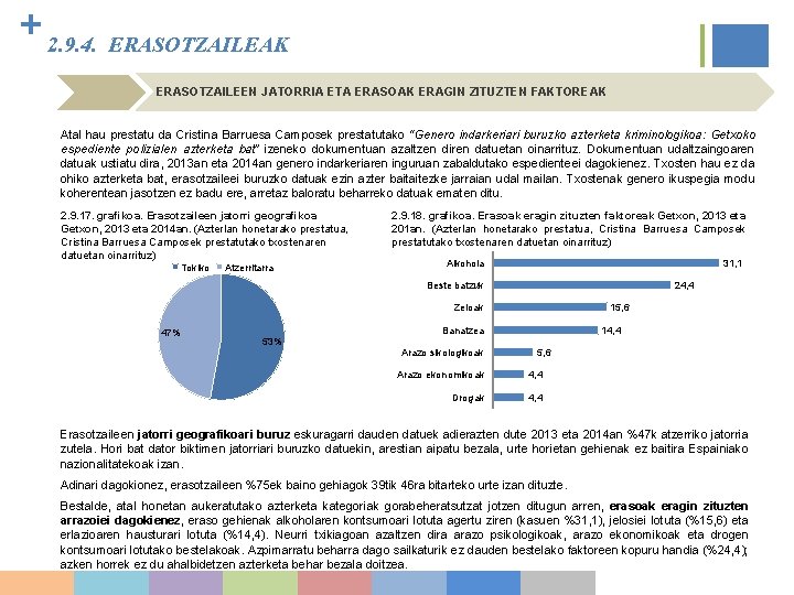 + 2. 9. 4. ERASOTZAILEAK ERASOTZAILEEN JATORRIA ETA ERASOAK ERAGIN ZITUZTEN FAKTOREAK Atal hau