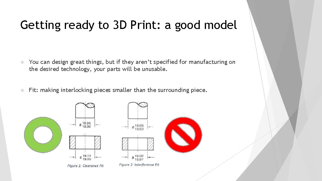 Getting ready to 3 D Print: a good model You can design great things, Getting ready to 3 D Print: a good model You can design great things,