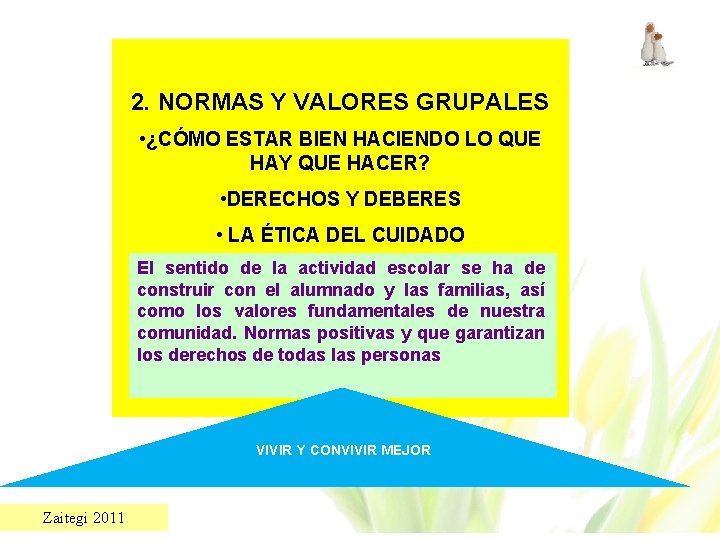 2. NORMAS Y VALORES GRUPALES • ¿CÓMO ESTAR BIEN HACIENDO LO QUE HAY QUE