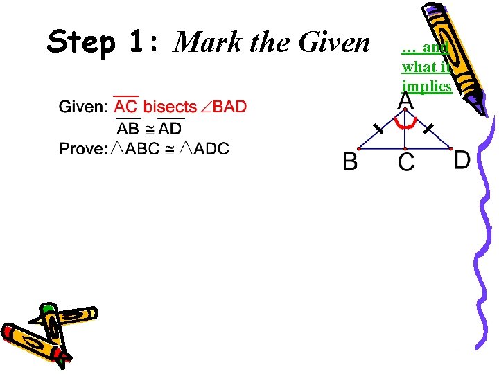 Step 1: Mark the Given … and what it implies 43 