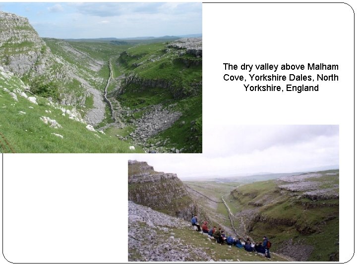The dry valley above Malham Cove, Yorkshire Dales, North Yorkshire, England 
