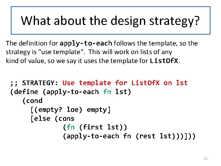 What about the design strategy? The definition for apply-to-each follows the template, so the