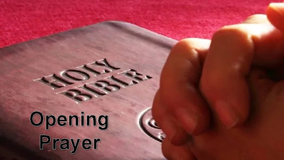 Opening Prayer 