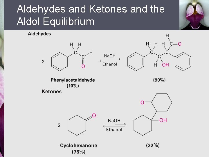 Aldehydes and Ketones and the Aldol Equilibrium 
