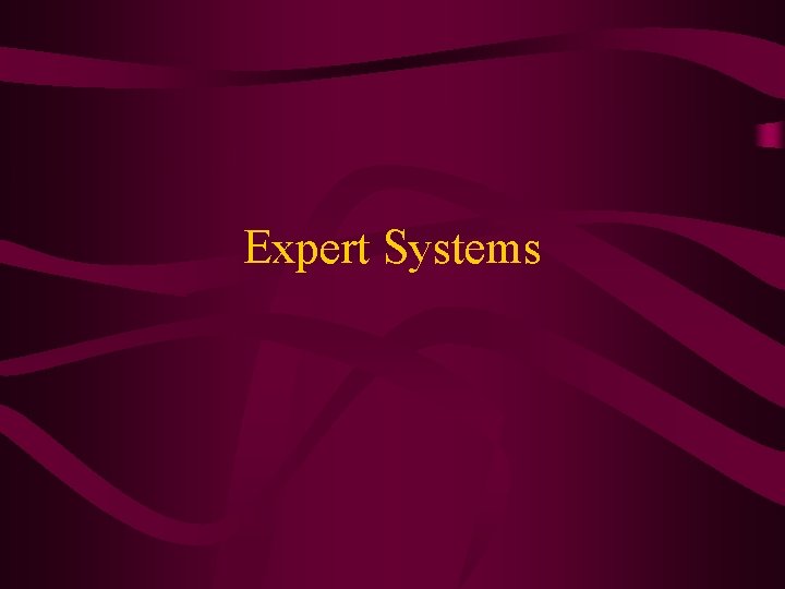 Expert Systems 