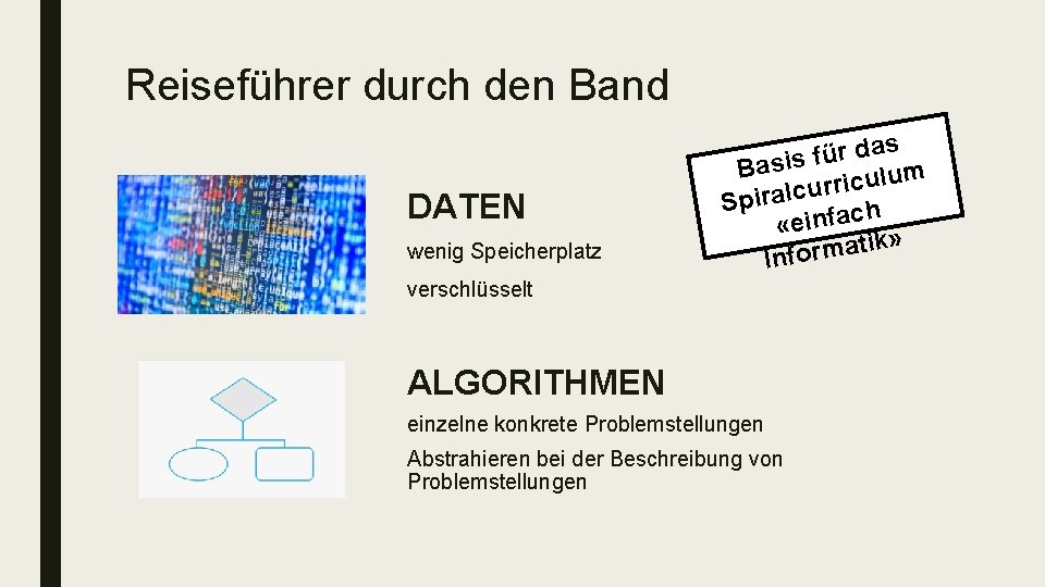 Reiseführer durch den Band DATEN wenig Speicherplatz as d r ü f s Basi Reiseführer durch den Band DATEN wenig Speicherplatz as d r ü f s Basi