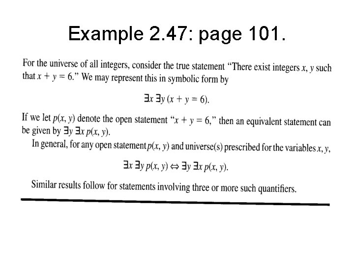 Example 2. 47: page 101. 