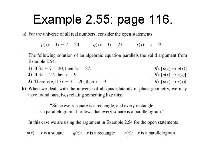 Example 2. 55: page 116. 