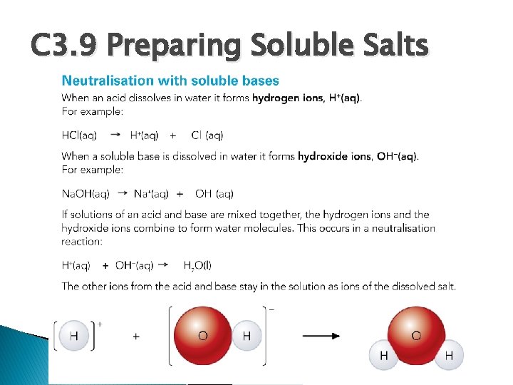 C 3. 9 Preparing Soluble Salts 