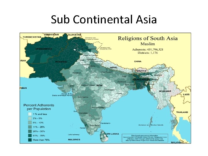 Sub Continental Asia 