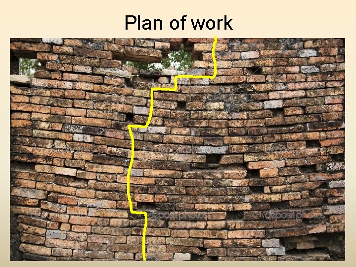 Plan of work 