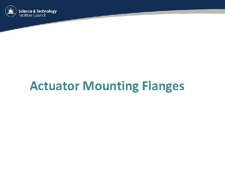 Actuator Mounting Flanges 
