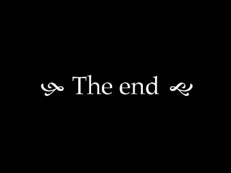 The end 