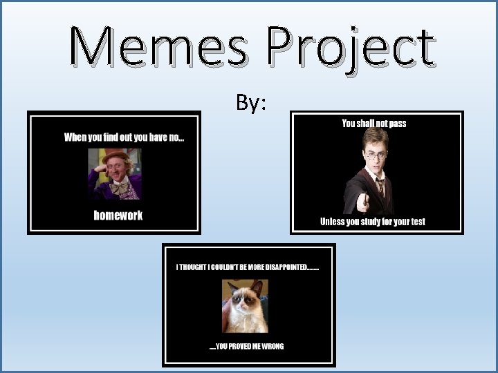 Memes Project By: 