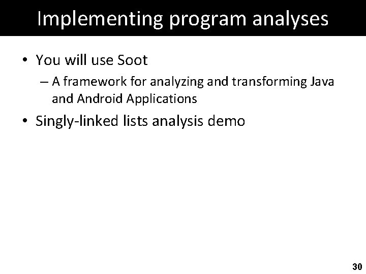 Spring 2016 Program Analysis and Verification Introduction Roman