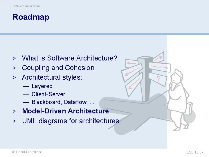 ESE — Software Architecture Roadmap > What is Software Architecture? > Coupling and Cohesion